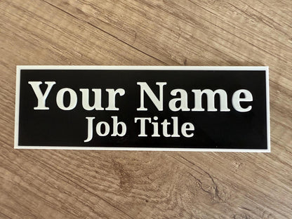 3D Printed Name Plaque