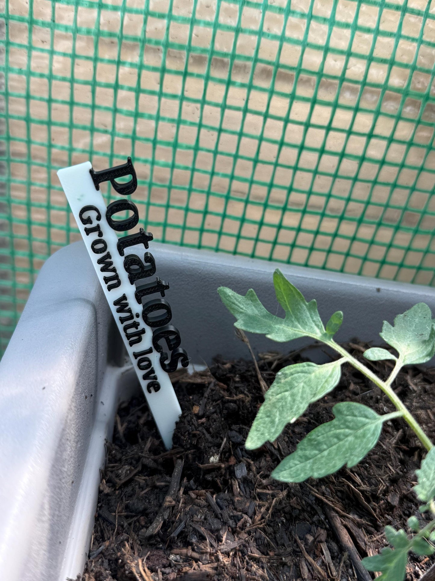 3D Printed Personalised Garden Stakes