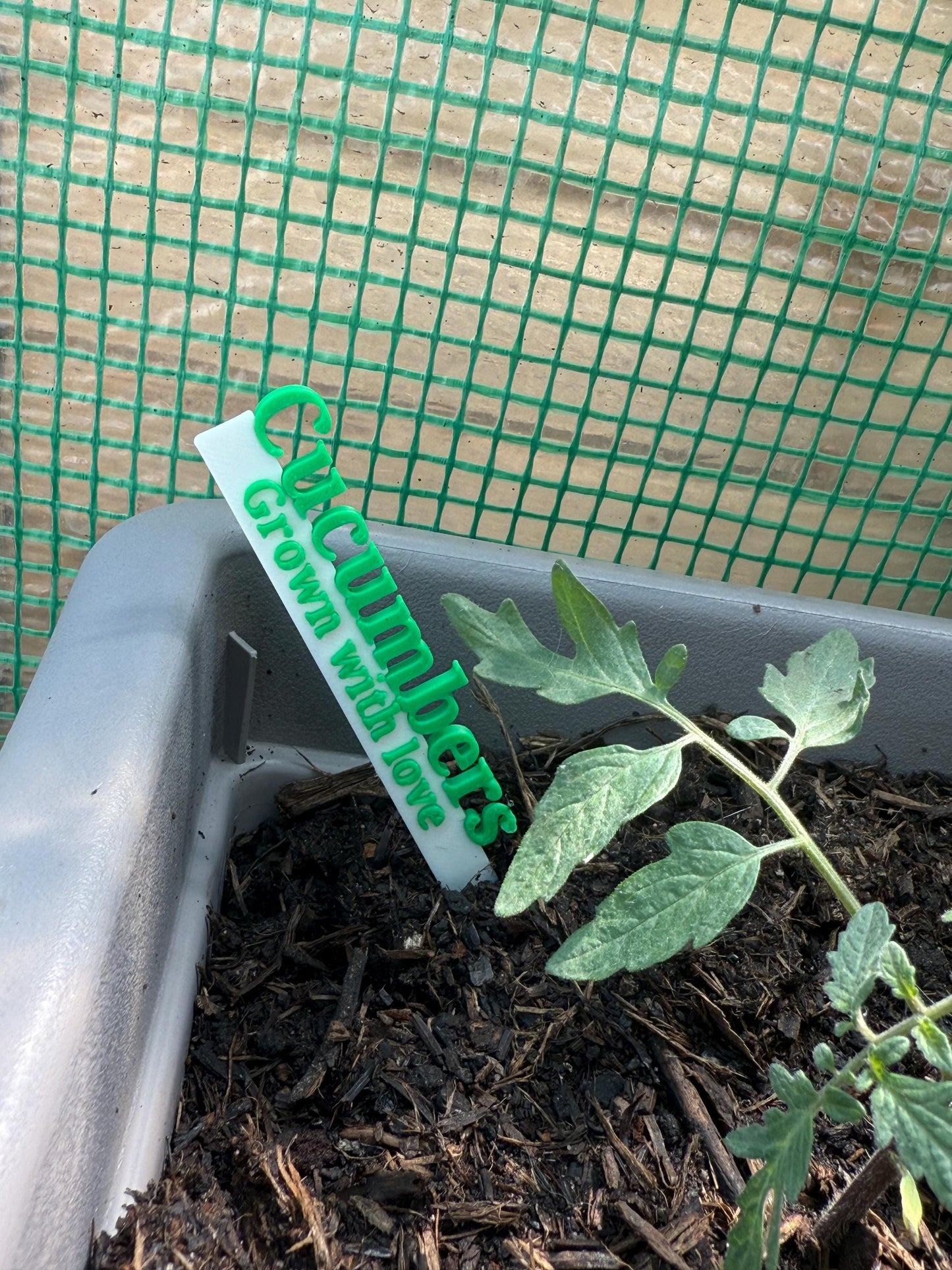 3D Printed Personalised Garden Stakes