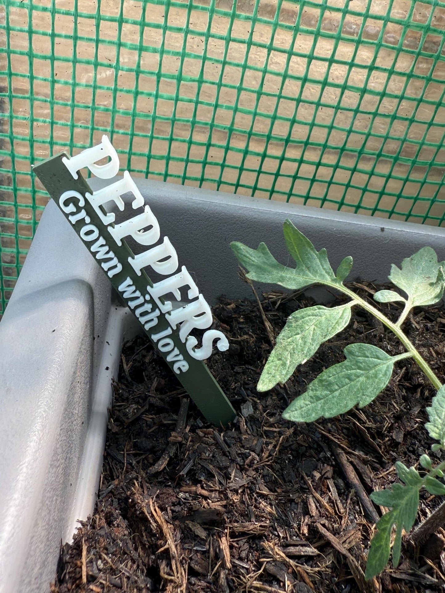 3D Printed Personalised Garden Stakes