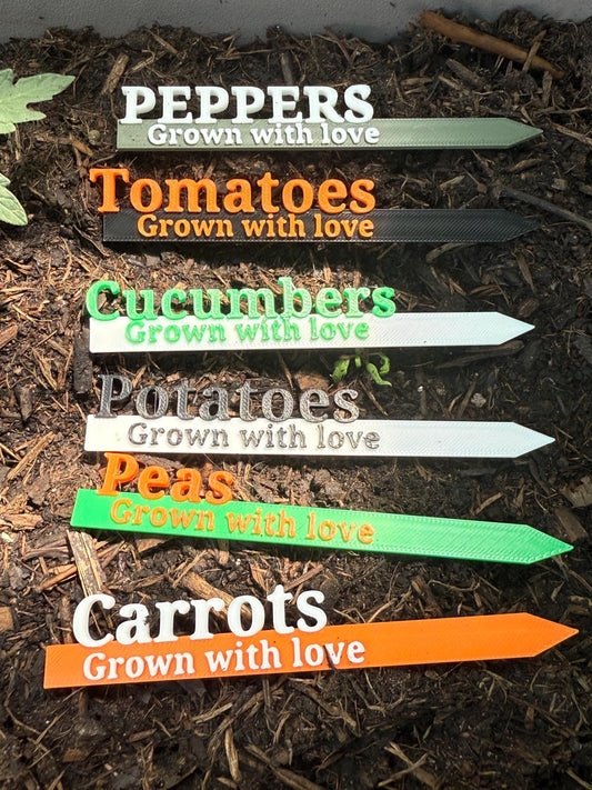 3D Printed Personalised Garden Stakes