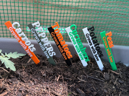 3D Printed Personalised Garden Stakes