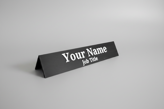 3D Printed Fully Customisable Free-Standing Desk Sign