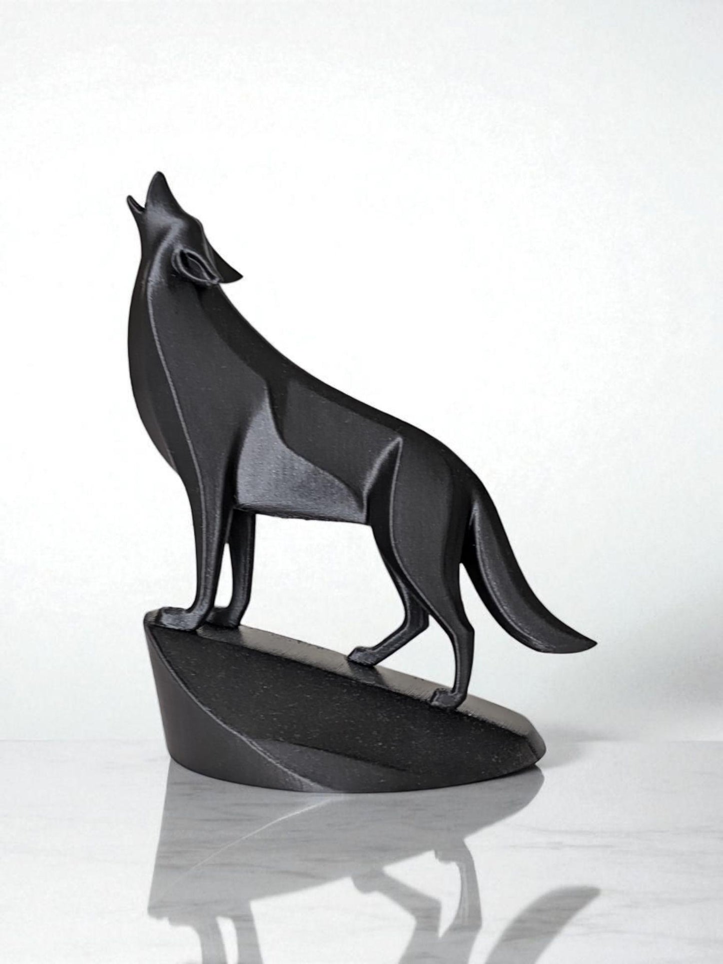 Majestic Wolf on Pedestal