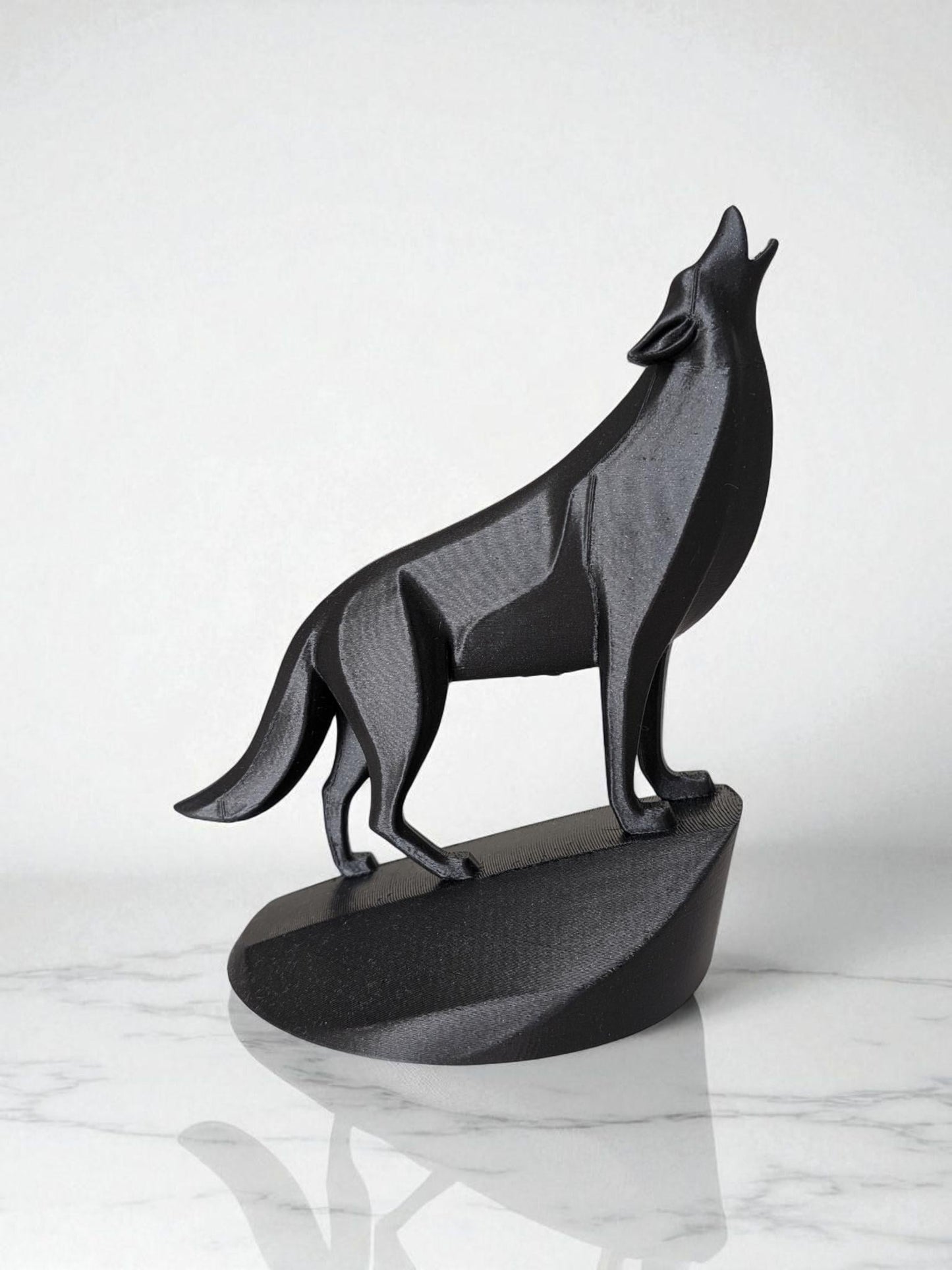 Majestic Wolf on Pedestal
