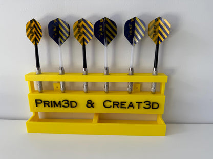 3D Printed Custom Darts Holder – 6 Dart Stand UK