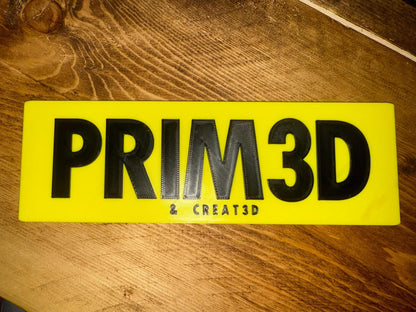3D Printed Personalised Ride On Car Number Plate – Kids Custom Plate