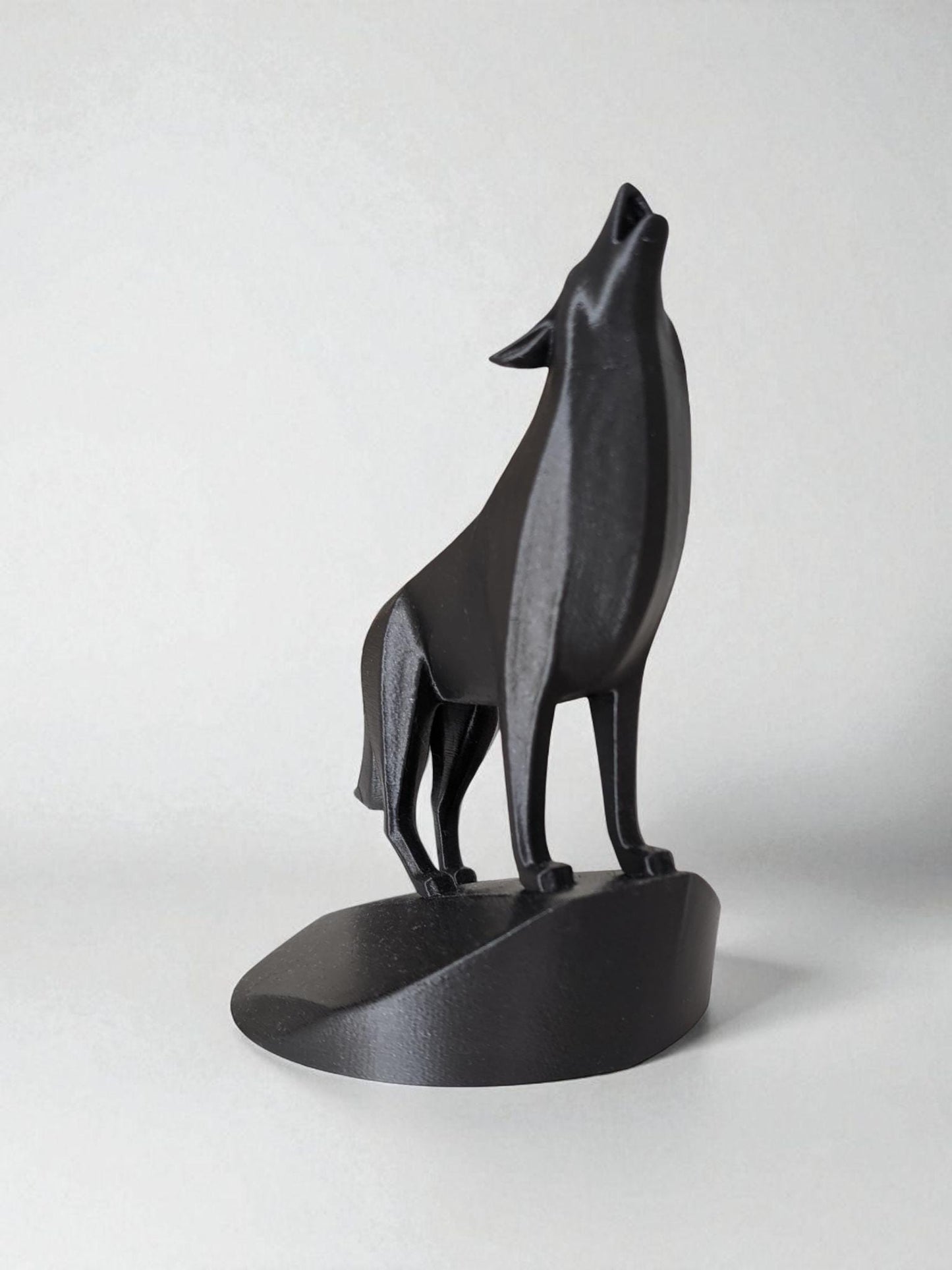 Majestic Wolf on Pedestal