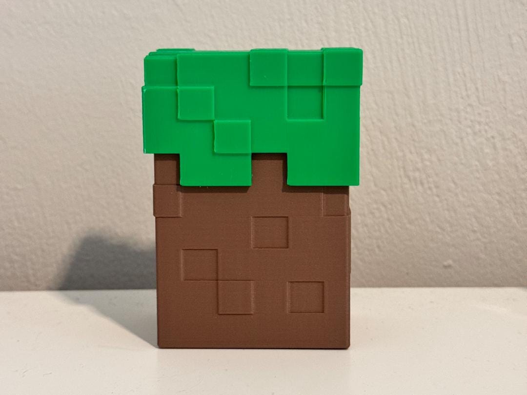 3D Printed Minecraft-Style UNO Card Box – Kids Game Gift UK