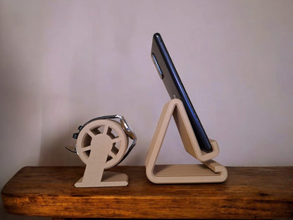3D Printed Phone & Watch Stand Set