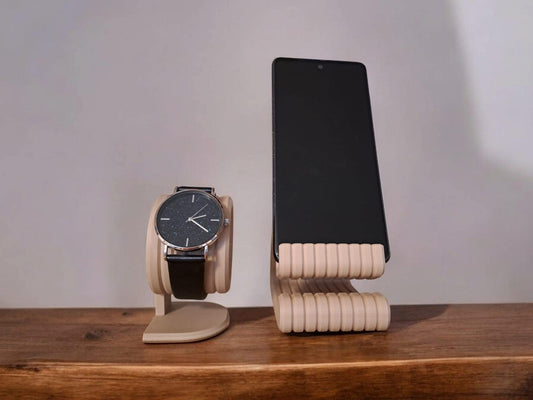 3D Printed Phone & Watch Stand Set
