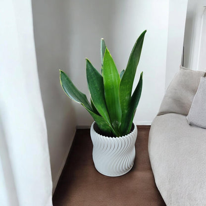 3D Printed Turbine Plant Pot – Modern Indoor Planter UK