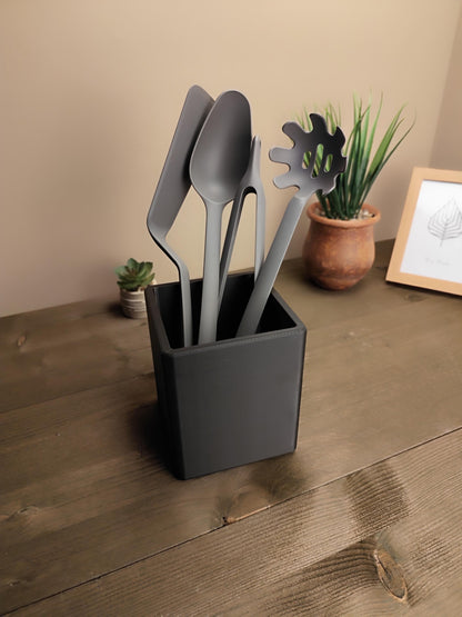 3D Printed Square Kitchen Utensil Holder