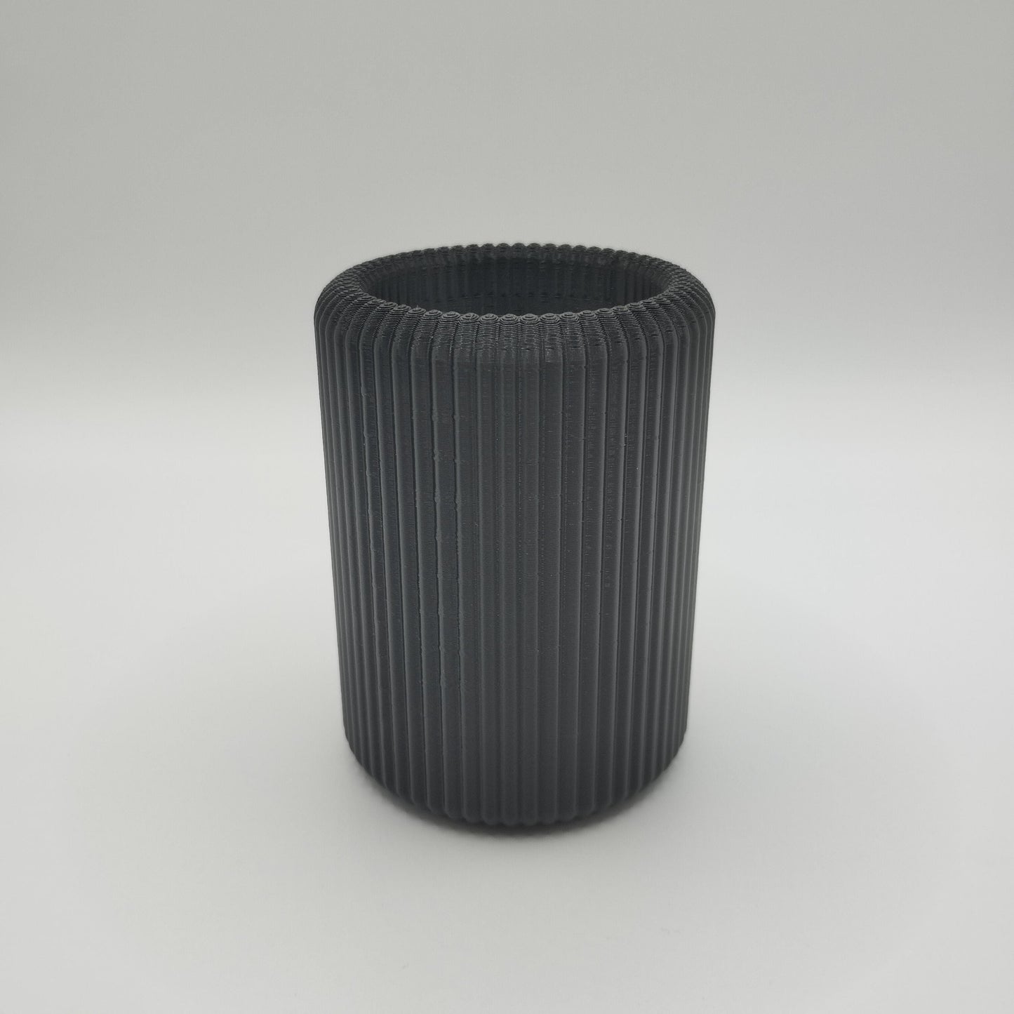 Modern Ribbed Toothbrush & Paste Holder