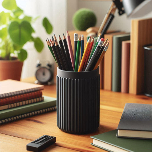 3D Printed Split Rib Pencil Holder – Desk Organiser