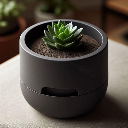 3D Printed Self-Watering Succulent Planter – Indoor Plant Pot