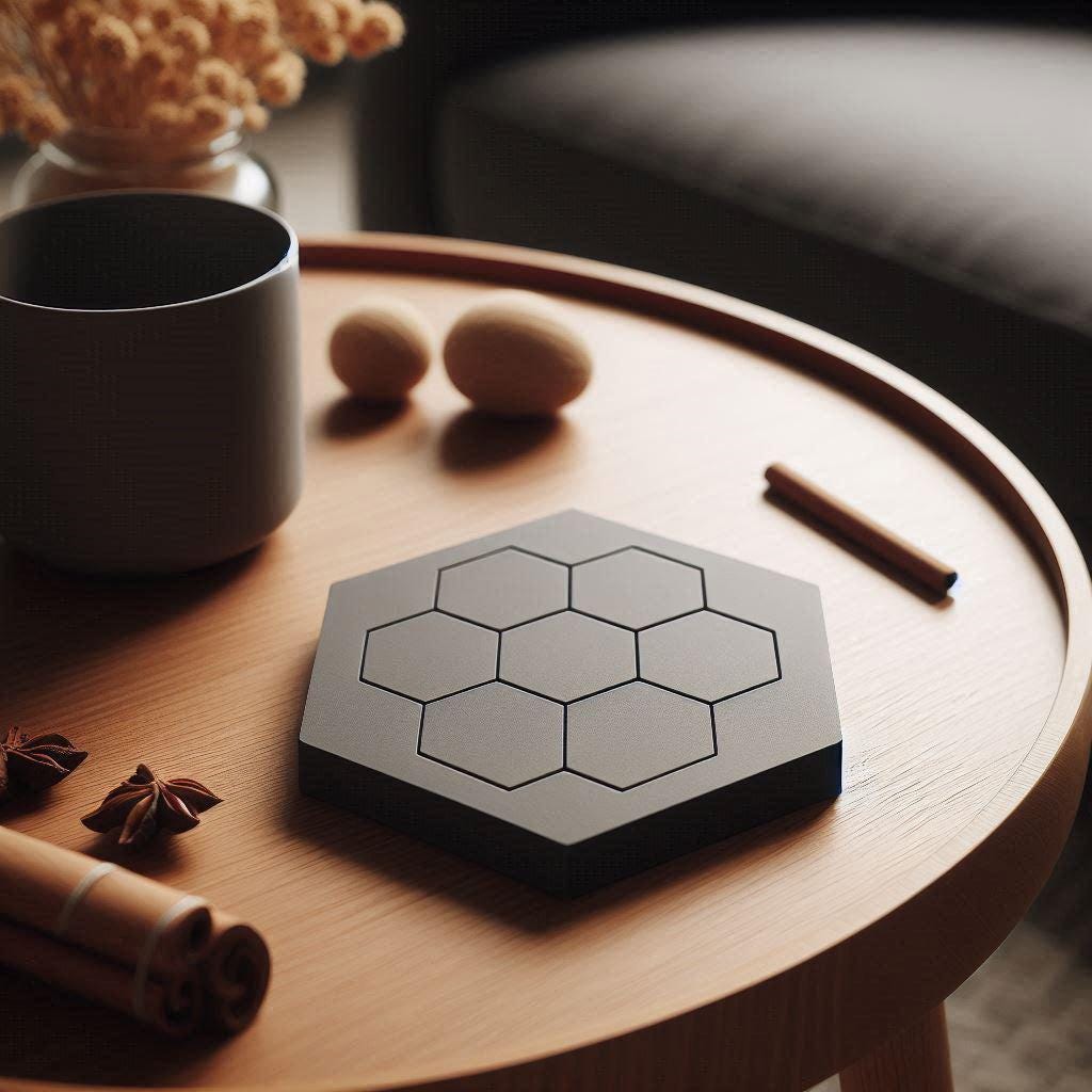Minimalist Hexagonal Coasters