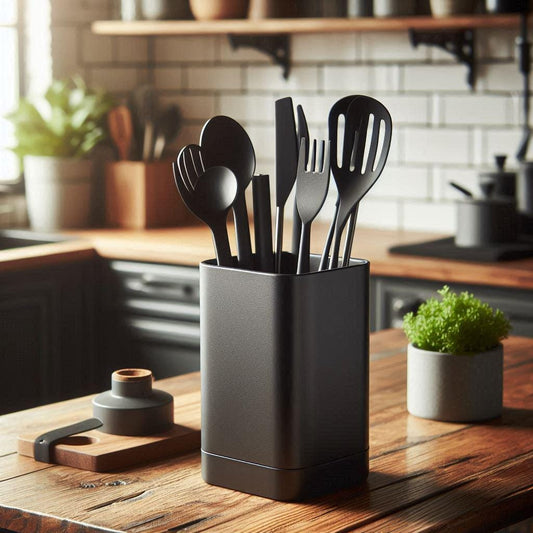 3D Printed Square Tall Kitchen Utensil Holder