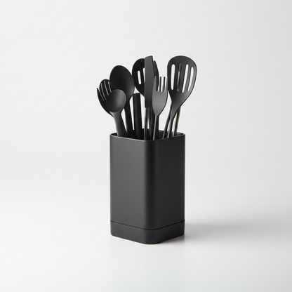 3D Printed Square Tall Kitchen Utensil Holder