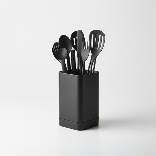 3D Printed Square Tall Kitchen Utensil Holder