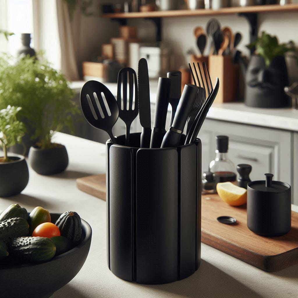 3D Printed Modern 'Plated' Kitchen Utensil Holder