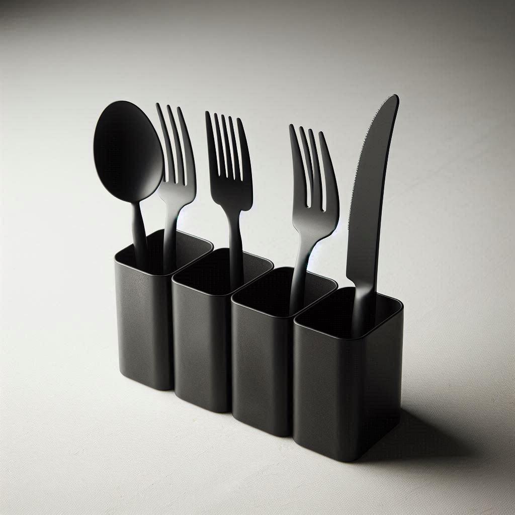 Modern 3D Printed Cutlery Holder – Custom Utensil Basket for Kitchens – Stylish Storage with Colour Options