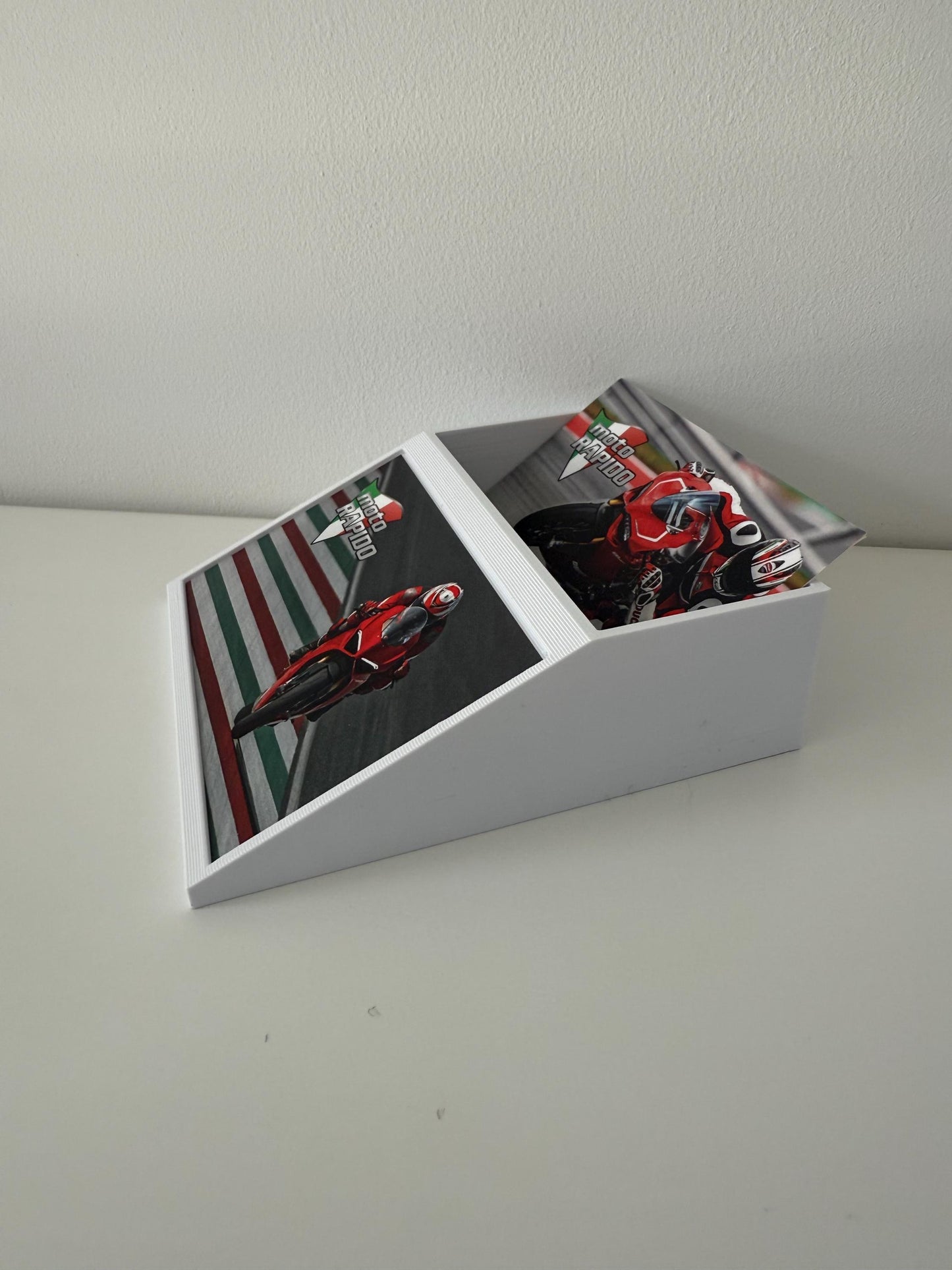 3D Printed Business Card Holder with Display Stand – Desk Accessory UK