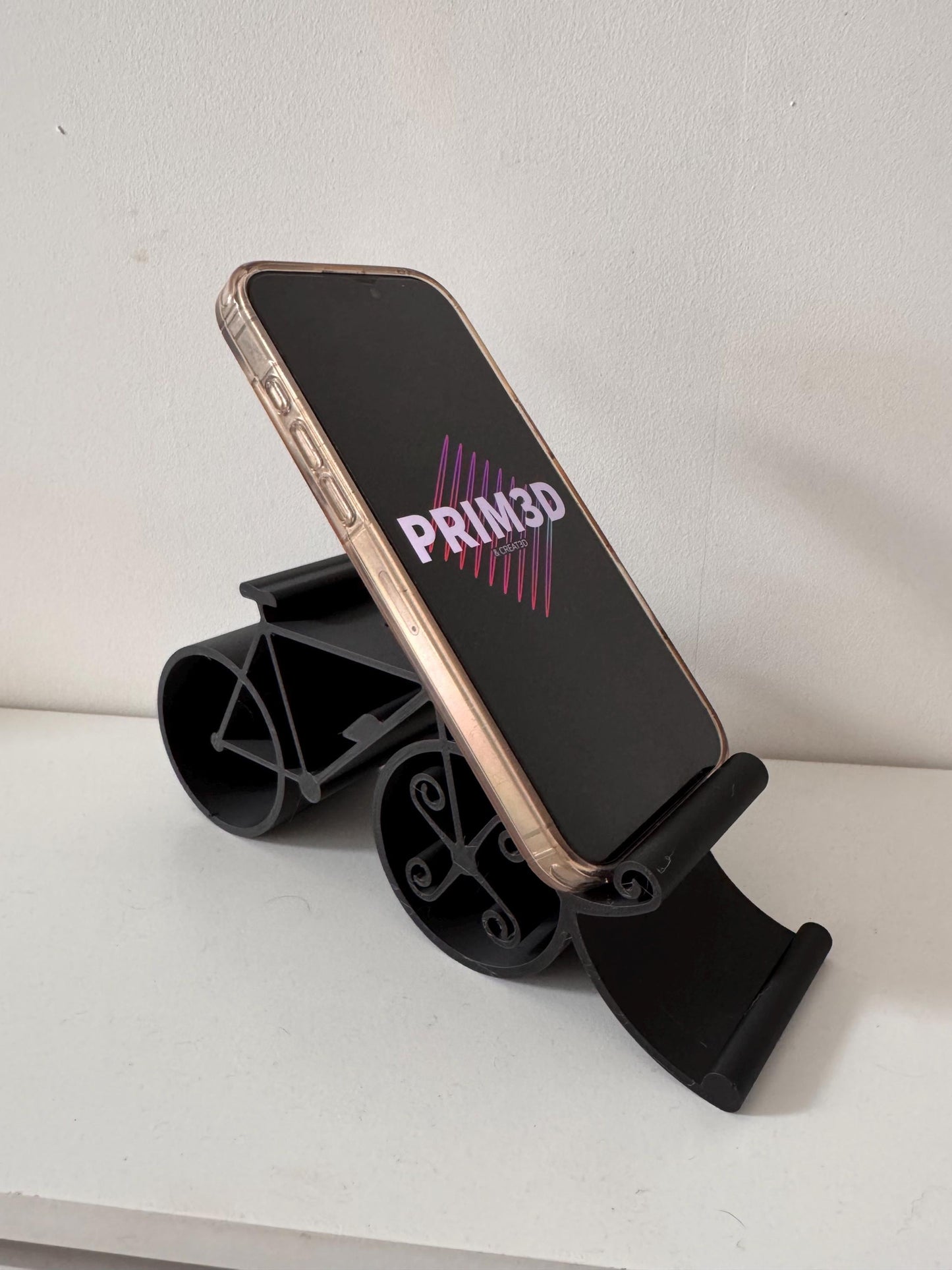3D Printed Classic Bicycle Phone Stand – Retro Desk Phone Holder