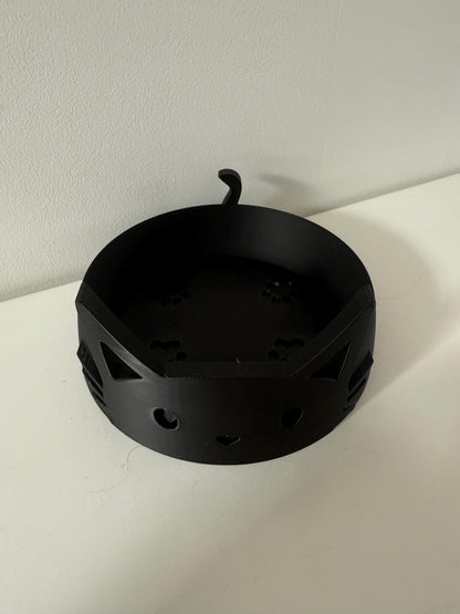 Cat Food Bowl | Peekaboo Cat Design | Custom Colour Options | Unique Pet Feeding Dish 3D Printed