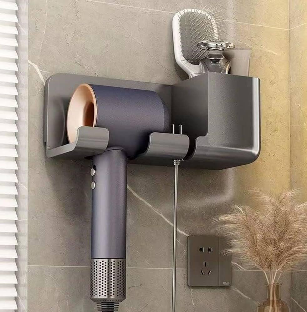 Hairdryer & Bathroom Organiser Holder