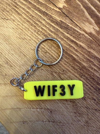 3D Printed Personalised Number Plate Keyring – Custom Car Gift UK