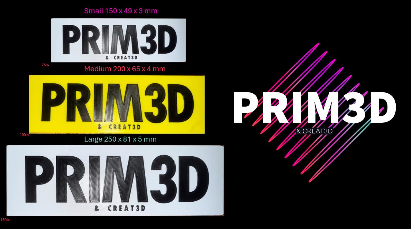3D Printed Personalised Ride On Car Number Plate – Kids Custom Plate