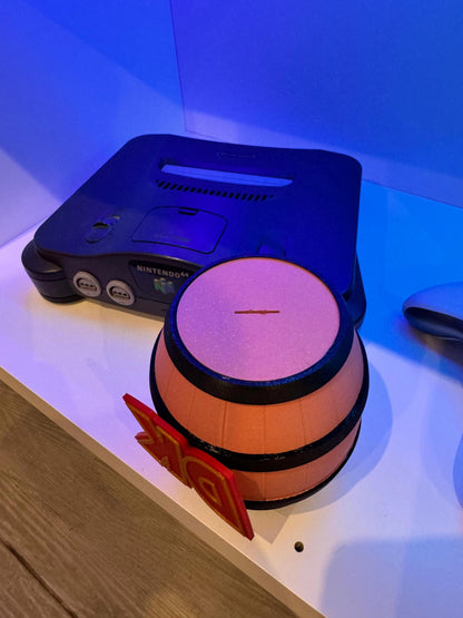 3D Printed Donkey Kong DK Barrel Money Box