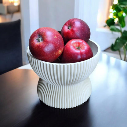 3D Printed Ribbed Vintage Bowl – Custom Colour Options