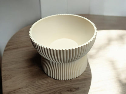 3D Printed Ribbed Vintage Bowl – Custom Colour Options