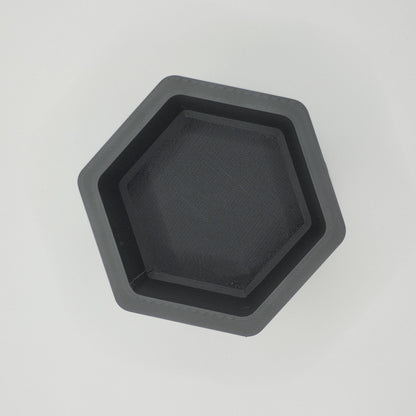 3D Printed Mid-Century Hexagonal Planter – Modern Indoor Planter