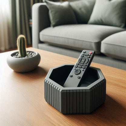Octagon Nut Remote Control Holder