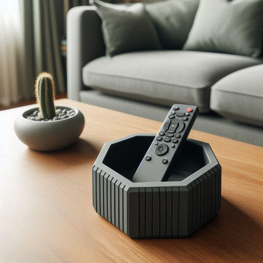 Octagon Nut Remote Control Holder