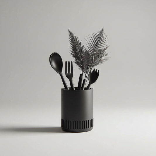 3D Printed Modern Kitchen Utensil Holder – Stylish Organiser