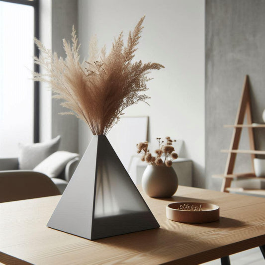 3D Printed Pyramid Vase – Geometric Home Décor UK