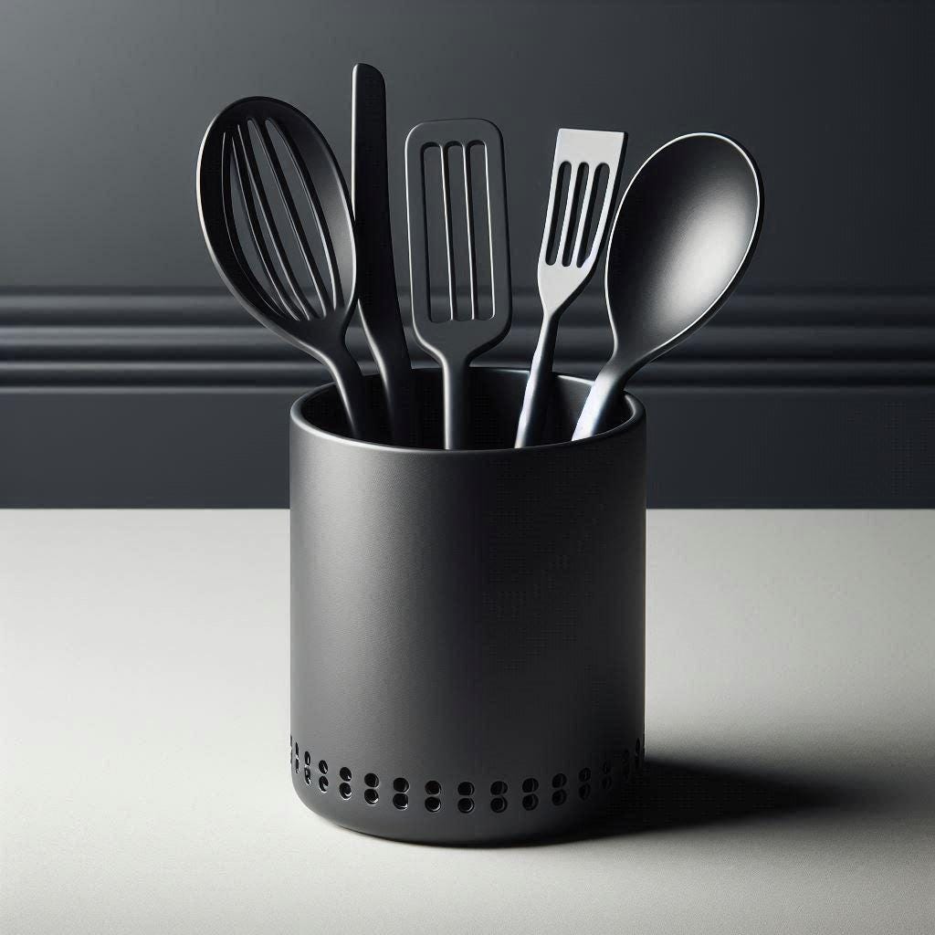 3D Printed Kitchen Stylish Utensil Holder