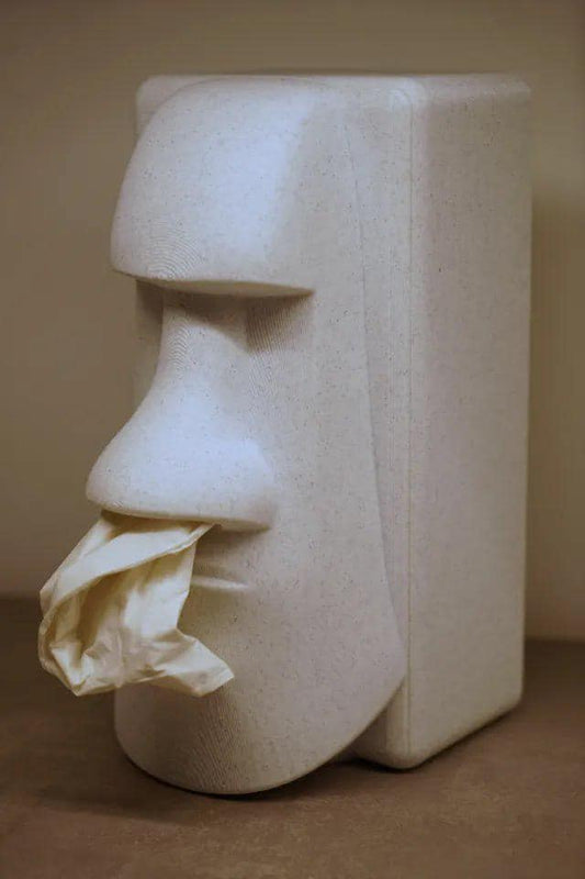 3D Printed Easter Island Moai Tissue Box