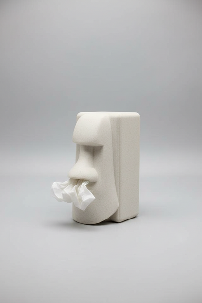 3D Printed Easter Island Moai Tissue Box