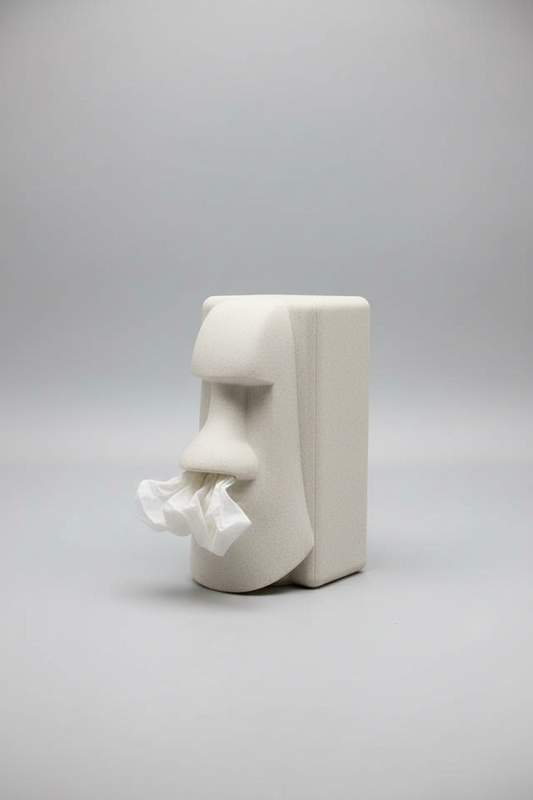 3D Printed Easter Island Moai Tissue Box