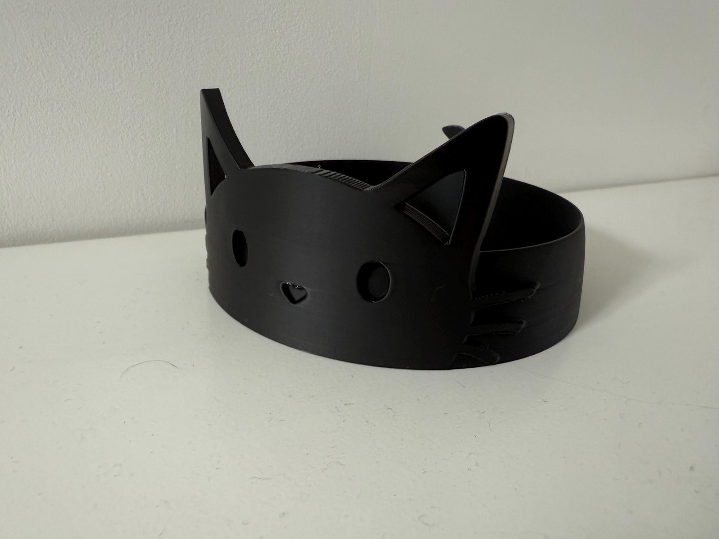 Cat Food Bowl | Peekaboo Cat Design | Custom Colour Options | Unique Pet Feeding Dish 3D Printed