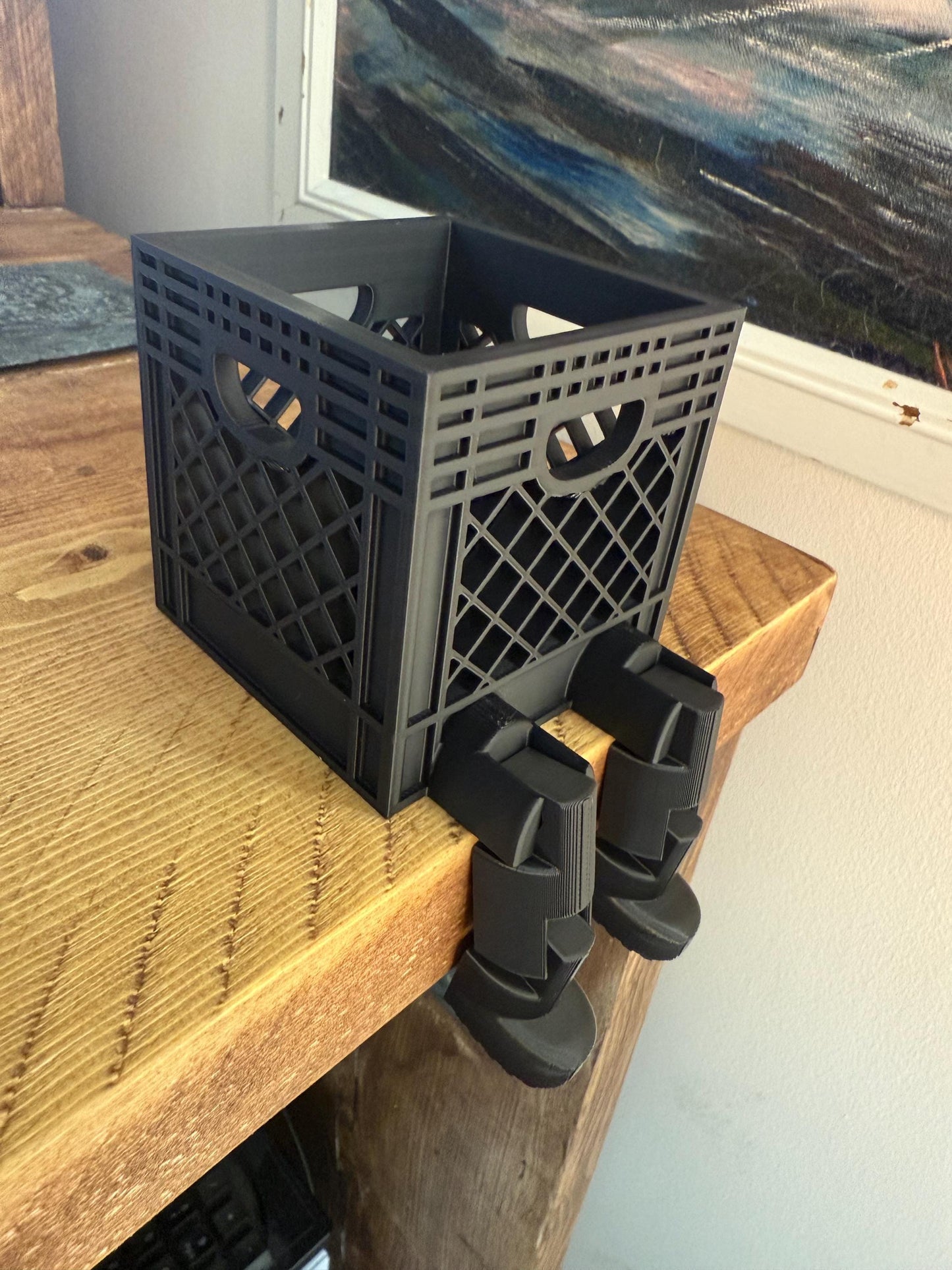 Mini Basket with Legs – Desk Organiser for Pens, Pencils & Stationery