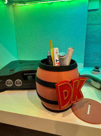 Donkey Kong DK Barrel Pen Holder