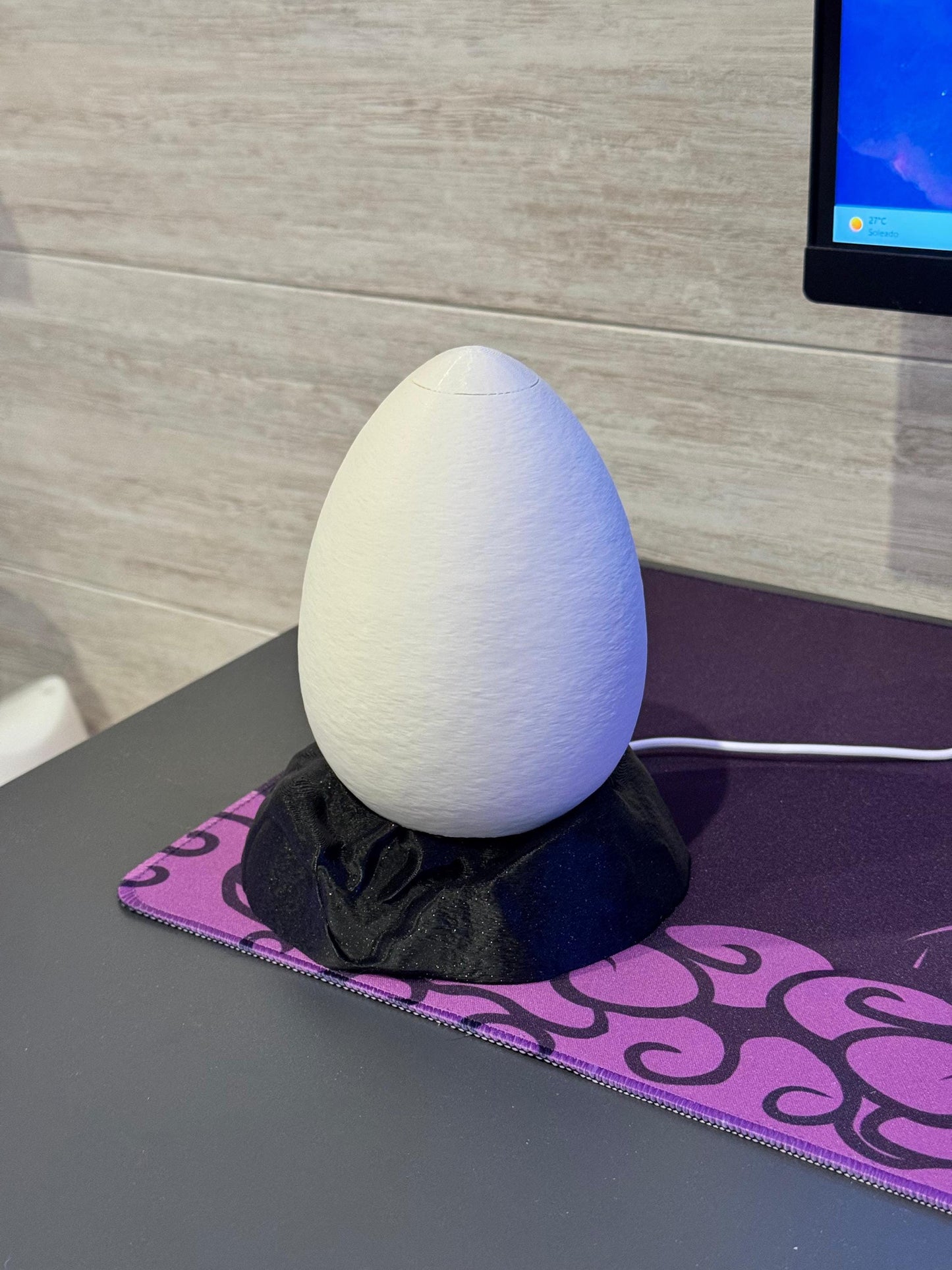 3D Printed Jurassic Dinosaur Egg Lamp – Night Light UK