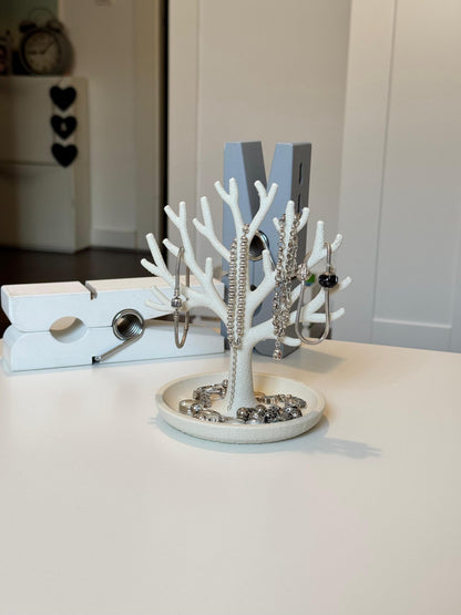 3D Printed Elegant Jewellery Tree Stand – Earring & Ring Organiser
