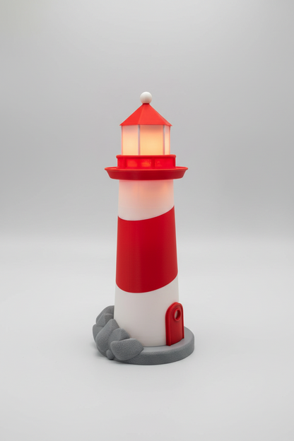 Large Christmas Lighthouse with Lights